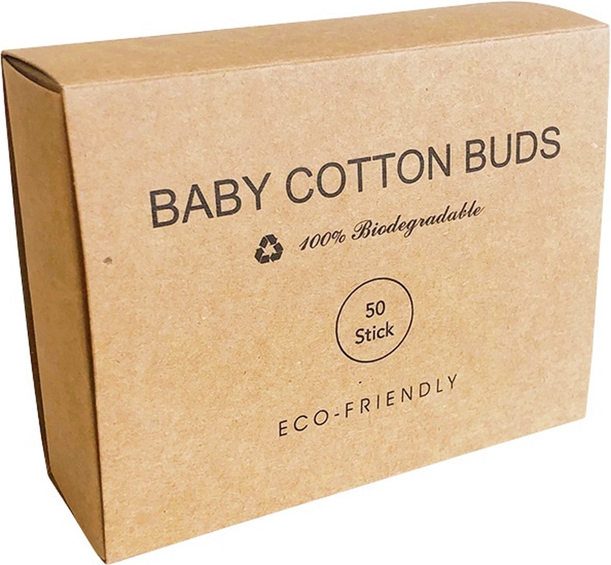 Pandoo bébé coton-tige bambou et coton bio - sans plastique - 4 x 55 pièces
