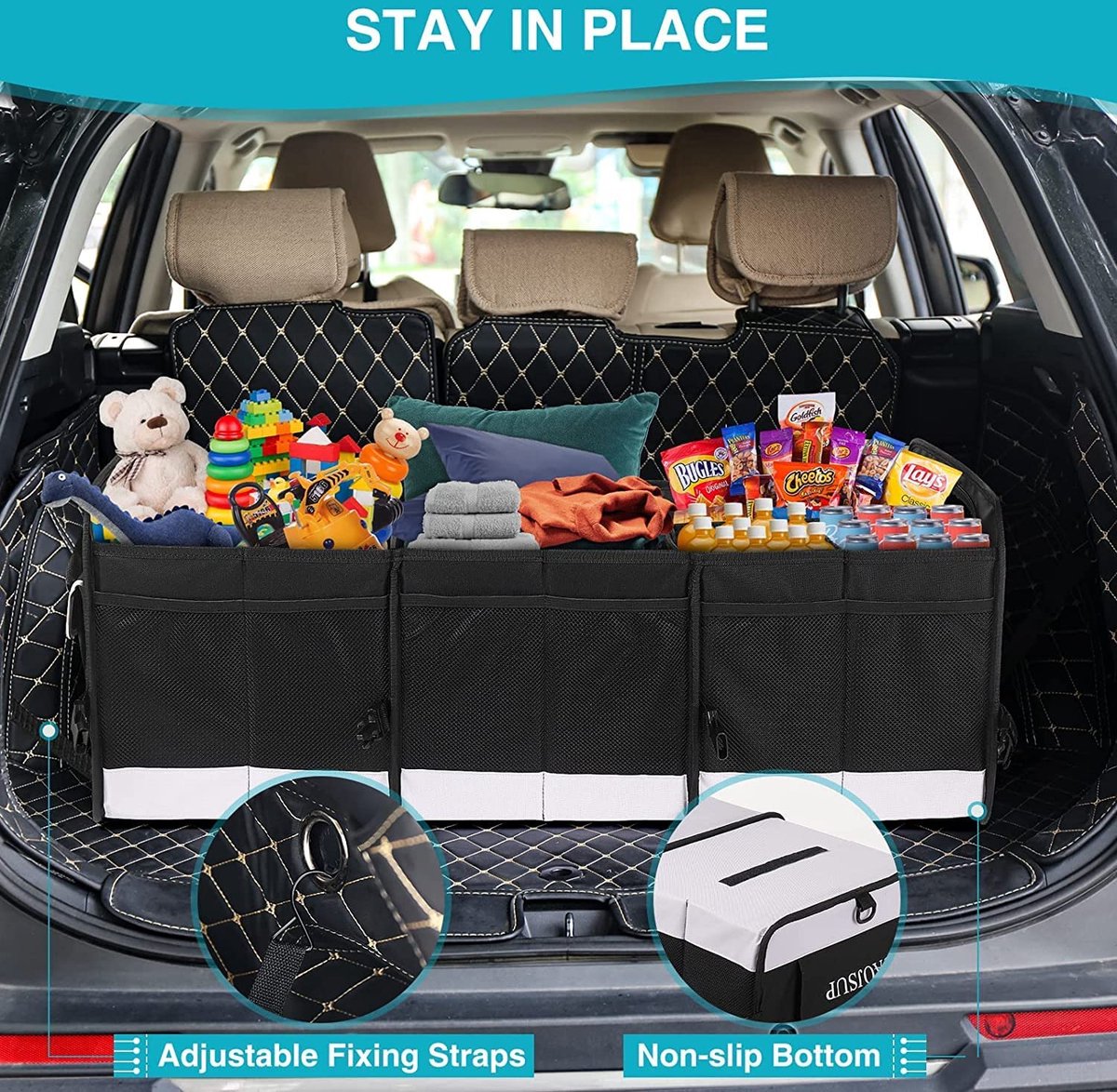 AojSup XXL 95 liter, extra grote opvouwbare