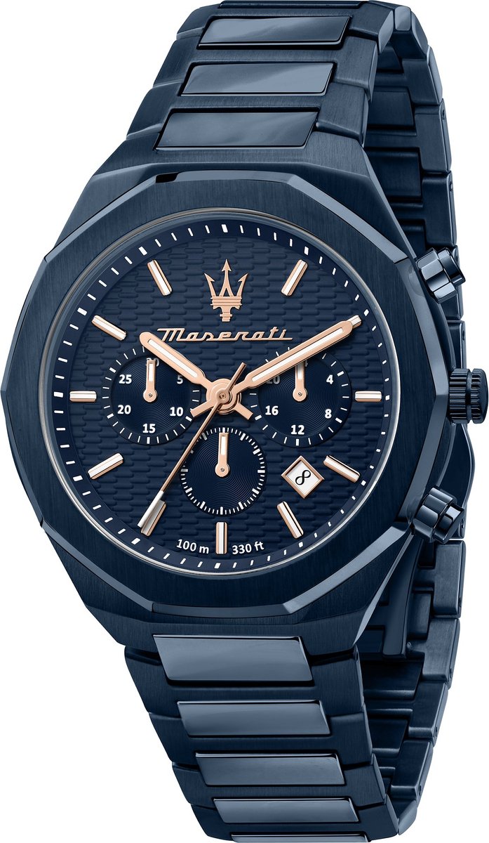 Maserati Heren horloges quartz analoog One Size Blauw 32024265