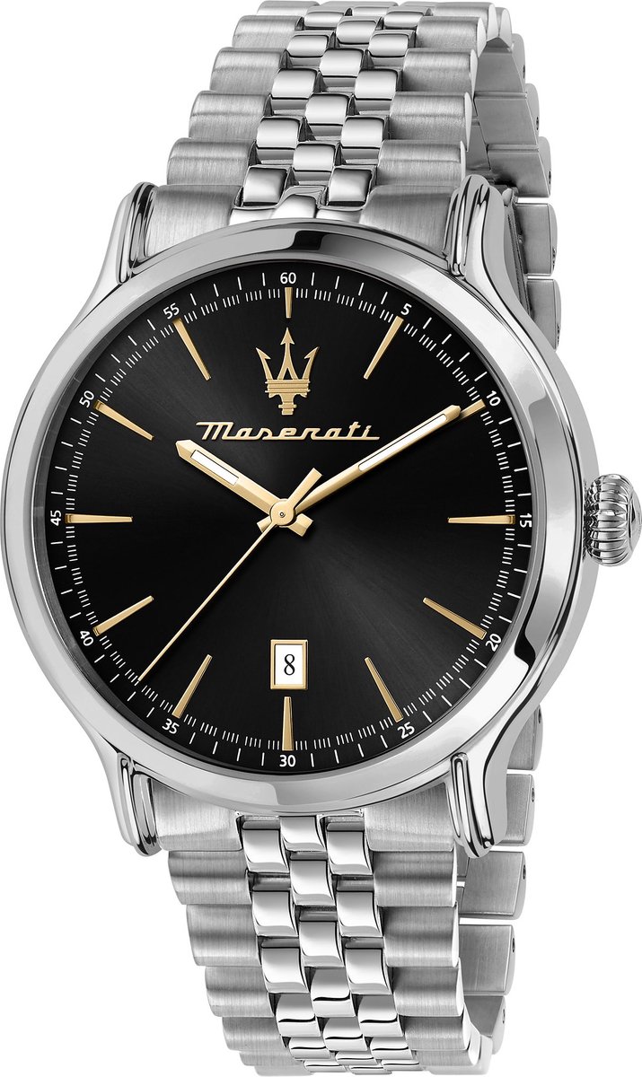 Maserati Heren horloges quartz analoog One Size Zwart 32024263