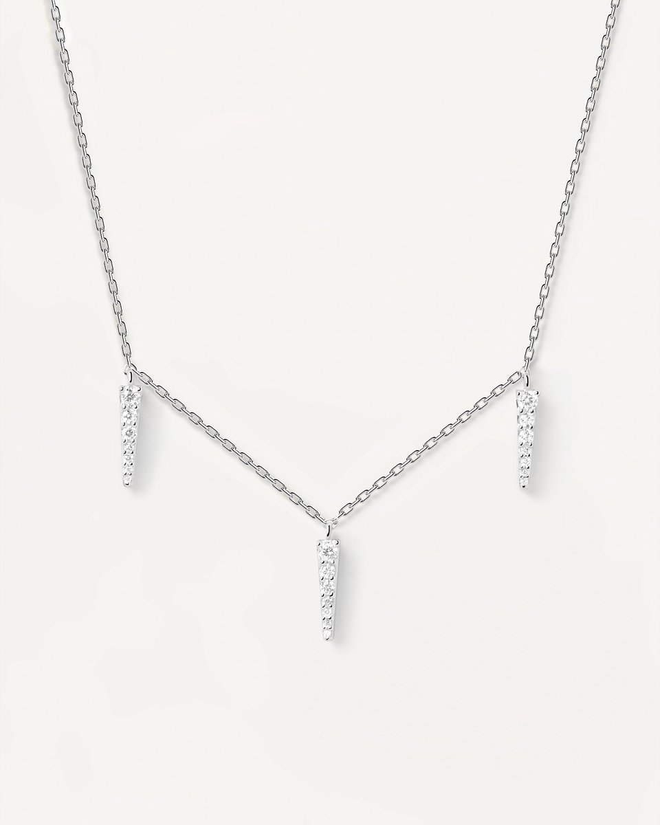 PdPaola Damen-Kette 925er Silber Zirkonia One Size Silber 32022819