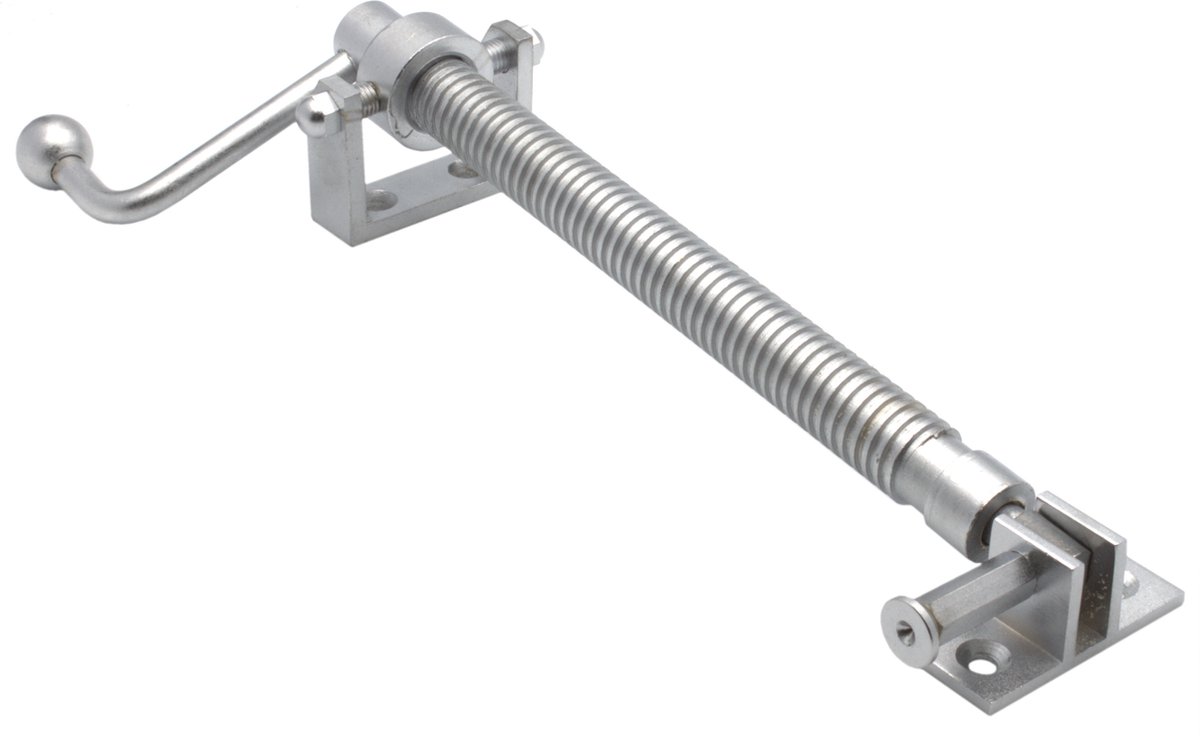 Raamuitzetter raamspindel koekoekuitzetter met handslinger - Telescopisch - 276mm - Messing mat chroom