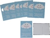 Postkaart met ''Little One'' - Baby blauw / Wit - Karton / Papier - 10 x 15 cm - Set van 10 - Ansichtkaart - Kaart - post