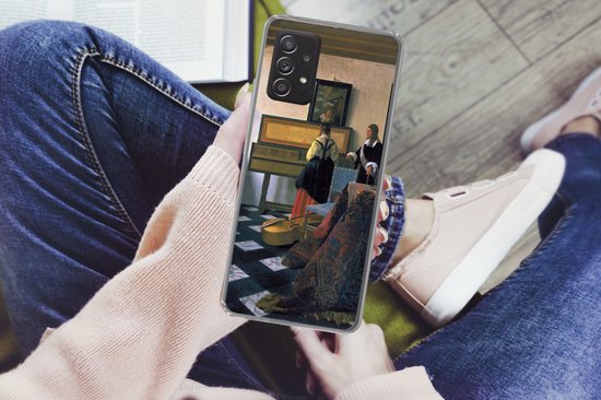 Convient pour Samsung Galaxy A53 5G - La leçon de musique - Johannes Vermeer - Étui de téléphone en Siliconen