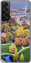 Geschikt voor Samsung Galaxy S22 hoesje - Rotterdam - Nederland - Boom - Siliconen Telefoonhoesje