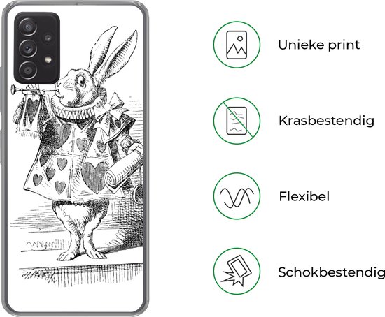 Convient pour coque Samsung Galaxy A53 5G - Lapin - Coque de téléphone en Siliconen