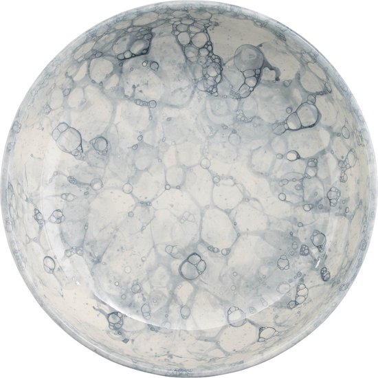 Bowls and Dishes Bol en Poterie Espuma | Bol | Plateau à fruits | Saladier | Accessoire de maison bas 31 cm gris