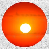 WallClassics - Muursticker Cercle - Soleil Brillant - 20x20 cm Photo sur Muursticker
