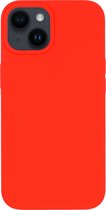 Coque rigide en Siliconen BMAX pour iPhone 14 Plus - Hardcover - Apple - Coque arrière - Coque arrière - Coque de protection - Coque de téléphone - Coque rigide - Protection de téléphone - Rouge