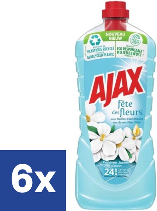 AJAX - Nettoyant Ménager Sol & Multi Surfaces Ajax Frais - Sans