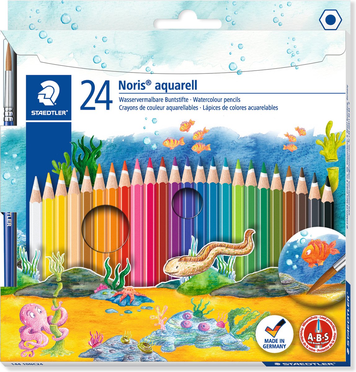 STAEDTLER Noris aquarell kleurpotlood - set 24 kleuren