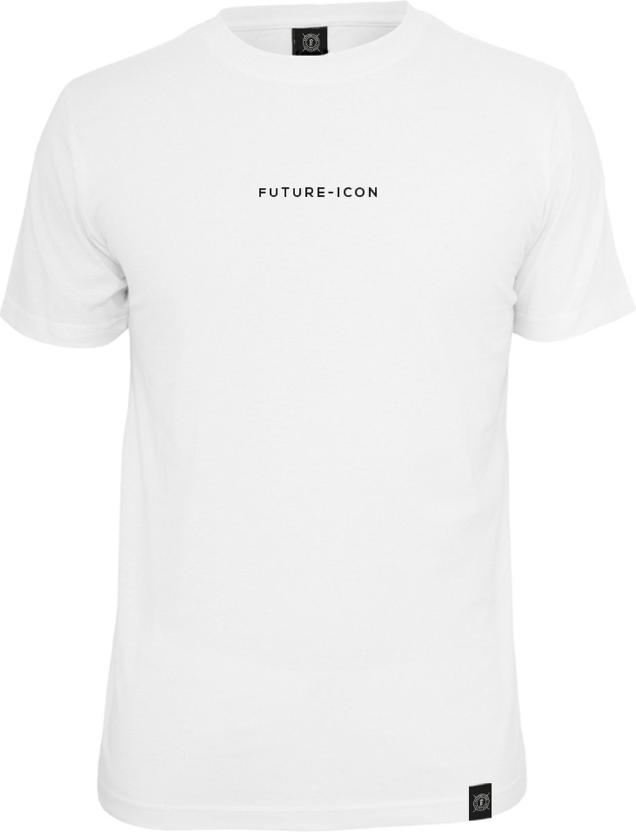 Future-Icon T-shirt Wit met 3D Rubber Print.