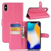 iPhone SE 2020 Hoesje Met Pasjeshouder Bookcase Roze
