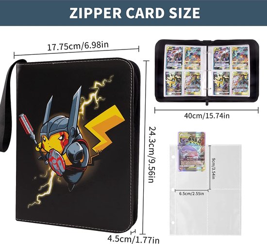 Album à Collectionner Pokémon - 50 Pages - 400 Cartes - Capacité