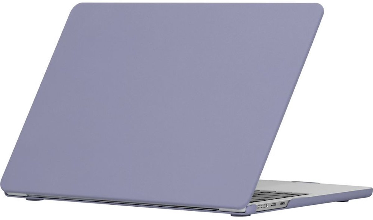 Mobigear Laptophoes geschikt voor Apple MacBook Air 13 Inch (2022-2025) Hoes Hardshell Laptopcover MacBook Case | Mobigear Cream Matte - Grijs - Model A2681 / A3113 / A3240