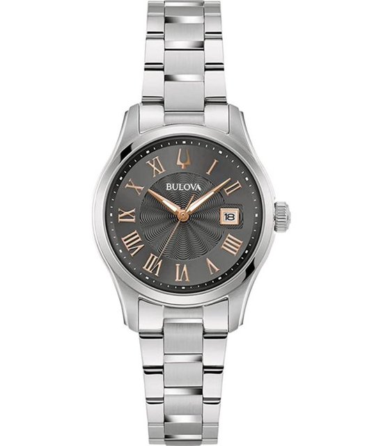 Bulova Marine Star Horloge 96P248 Edelstaal Parelmoer met Diamant