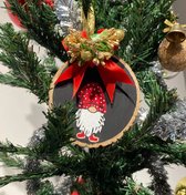 Gnome Ornament Handmade Paint - Gnoom Kerstversiering- Kerstboom Versiering - 2024 kerstboomhangers- Kerst Kabouter - Kabouters - Kerst Houten Ornament - Kerstdecoratie - Christmas Gift - Kerstcadeau - Kerstversiering
