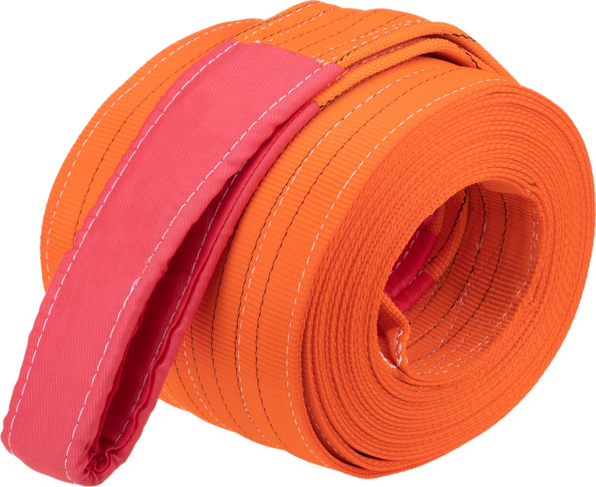 PrimeMatik - Webbing Sling, hijsband 10m x 300mm 10.000Kg voor hijsen en kranen, Bruine kleur