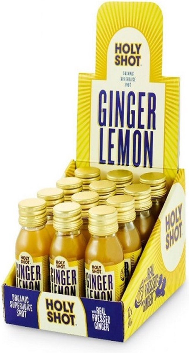 Holy Shot | Ginger Lemon | 12 Stuks | 12 x 60 ml