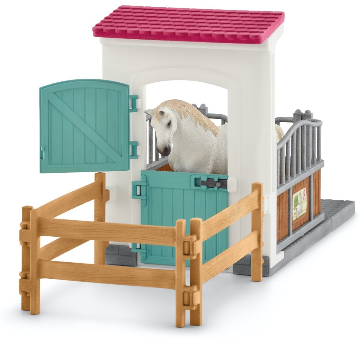 schleich HORSE CLUB - Paardenbox - Speelfigurenset - Kinderspeelgoed voor Jongens en Meisjes - 5 tot 12 jaar - 42569 — afbeelding 16