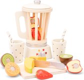 New Classic Toys Speelgoedkeukenmachine - Houten Speelgoed Smoothie Maker Set - Inclusief 5 fruitsoorten