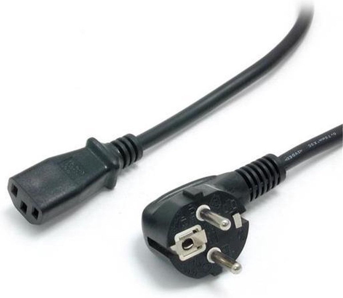 1,8 m 2-pins Europese voedingskabel voor pc-computers