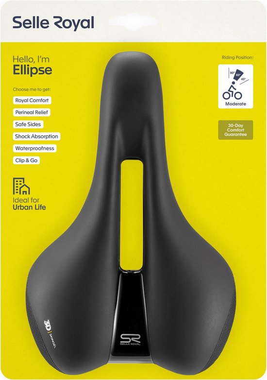 Sella Royal Ellipse Relaxed Sella bici gel ampia e alta comodità