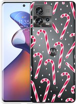Cazy Hoesje geschikt voor Motorola Edge 30 Fusion - Snoepstokken