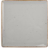 BonBistro Plat bord 20,5x20,5cm grijs Collect (Set van 6)