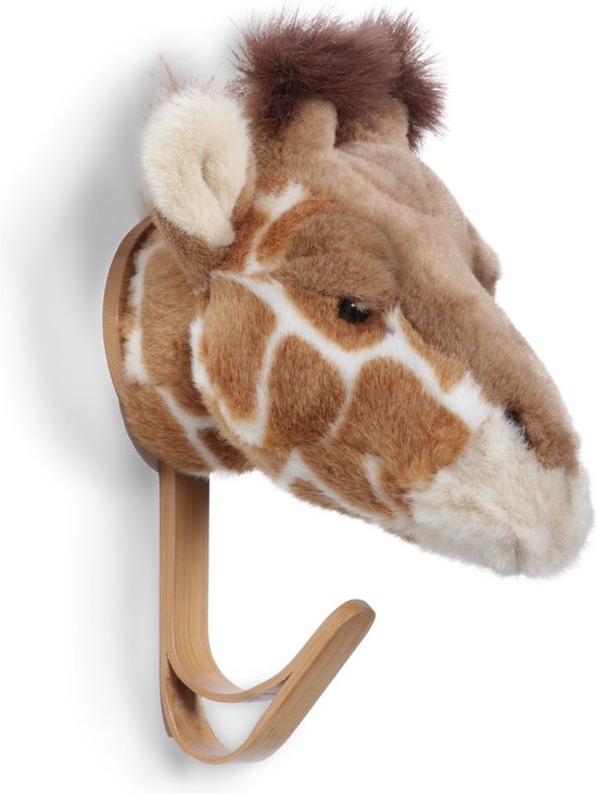 Wild & Soft porte-manteau tête d'animal petite girafe | bol.com