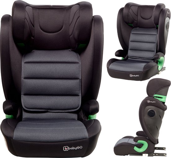 Prénatal Flare Autostoel Groep 2/3 i-Size - Kinderzitje Auto Isofix - 15-36 kg - Grijs