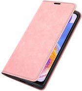 Bookcase hoesje Samsung Galaxy A23 - Just in Case - Rose uni - Similicuir