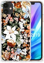 Case Geschikt voor iPhone 11 Dark Flowers