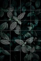 IXXI Dark Leaves - Wanddecoratie - Bloemen en Planten - 80 x 120 cm