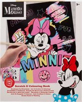 Minnie Mouse Scratch Book - Kleurboek - Multicolor - Tekenen - Kras boek - Disney - 3+