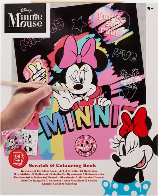 Bloc à gratter magique Disney Minnie Mouse 14 pages avec stylo à gratter |  bol.com