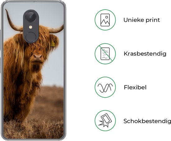 Coque Xiaomi Redmi 5 - Highlander écossais - Dune - Herbe - Coque de téléphone en Siliconen