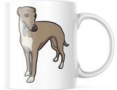 Dog Lover Mok met afbeelding: Italiaanse windhond | Honden Liefhebber | Honden Spreuk | Cadeau | Grappige mok | Koffiemok | Koffiebeker | Theemok | Theebeker