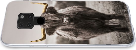 Coque Huawei P40 Lite - Highlander écossais - Or - Cornes - Coque de téléphone en Siliconen