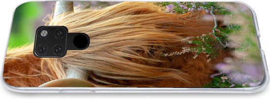Coque Huawei P40 Lite - Highlander écossais - Cornes - Bruyère - Coque de téléphone en Siliconen