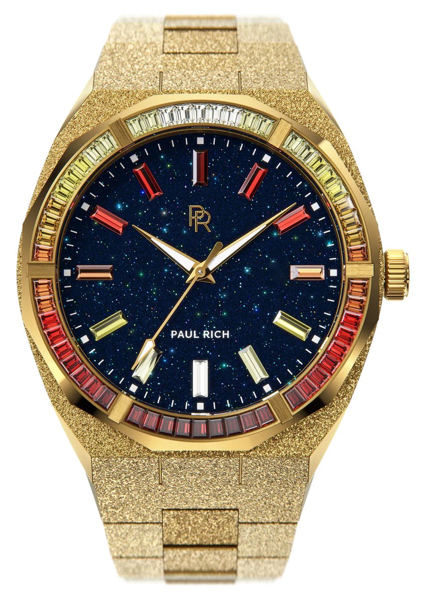 Paul Rich Frosted Midnight Sun Gold MS01 horloge 45 mm