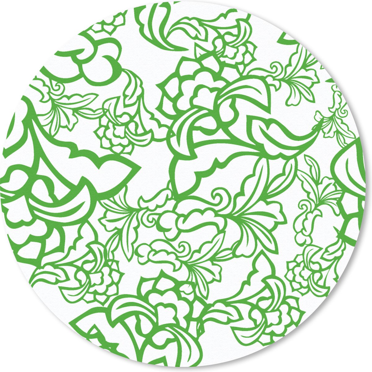 Muismat rond 50x50 cm - Mousepad Planten - Orientalism - Patroon - Ronde muismatten