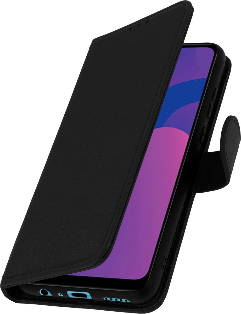Geschikt voor Honor 9A Bookcover Video Support Functie zwart
