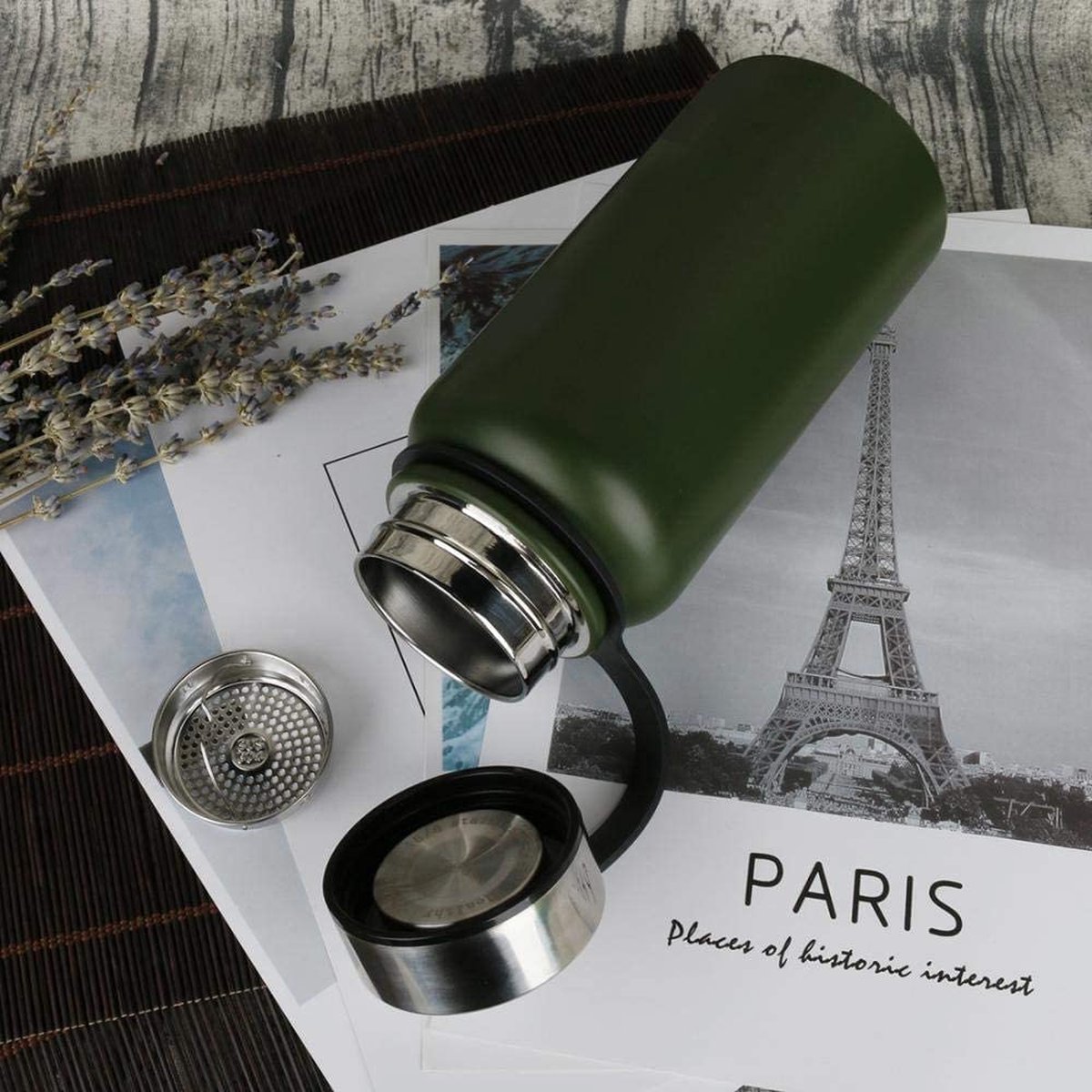 CREATE - BOTTLE STUDIO - Bouteille thermos en acier inoxydable 550 ml - Bleu cobalt | Leroy Merlin