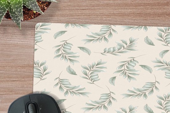 Bureau onderlegger 40x60 cm - Muismat Bloemen - Planten - Pastel - Bureaulegger xl - Desk mat beschermer - Computer muismatten