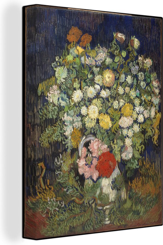 Peintures sur toile - Bouquet de fleurs dans un vase - Vincent van Gogh -  90x120 cm -... | bol.com