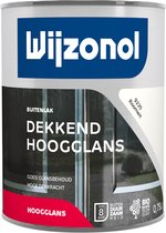 Wijzonol Dekkend Hoogglanslak - 0,75l - RAL 9001