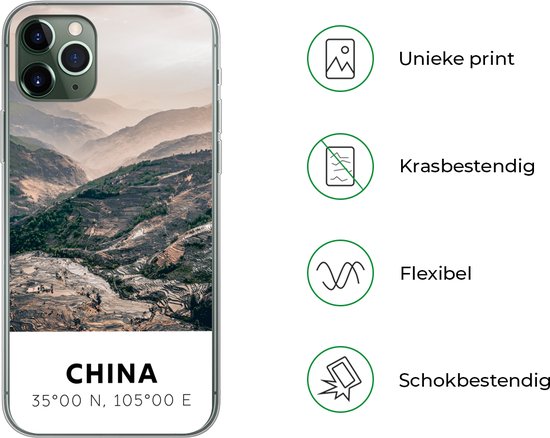 Coque iPhone 11 Pro Max - Chine - Montagnes - Asie - Été - Coque en Siliconen