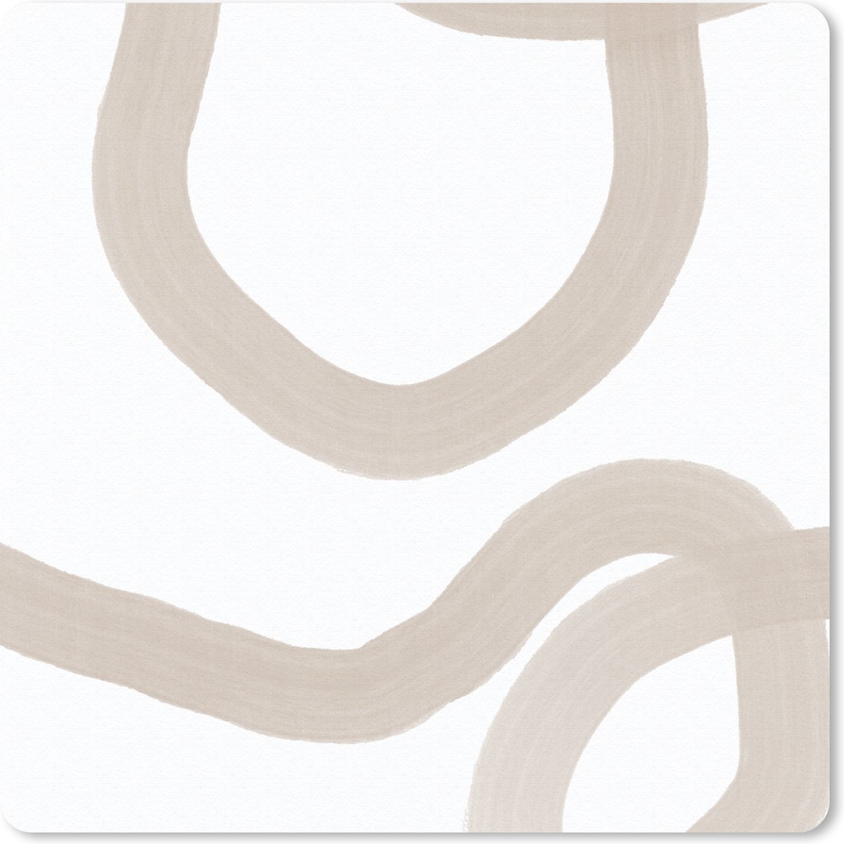 Muismat 20x20 cm - Mousepad Abstract - Pastel - Design - Muismatten