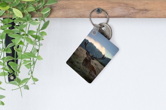Porte-clés - Cerf - Pâturage - Bois - Distribution de cadeaux - Plastique